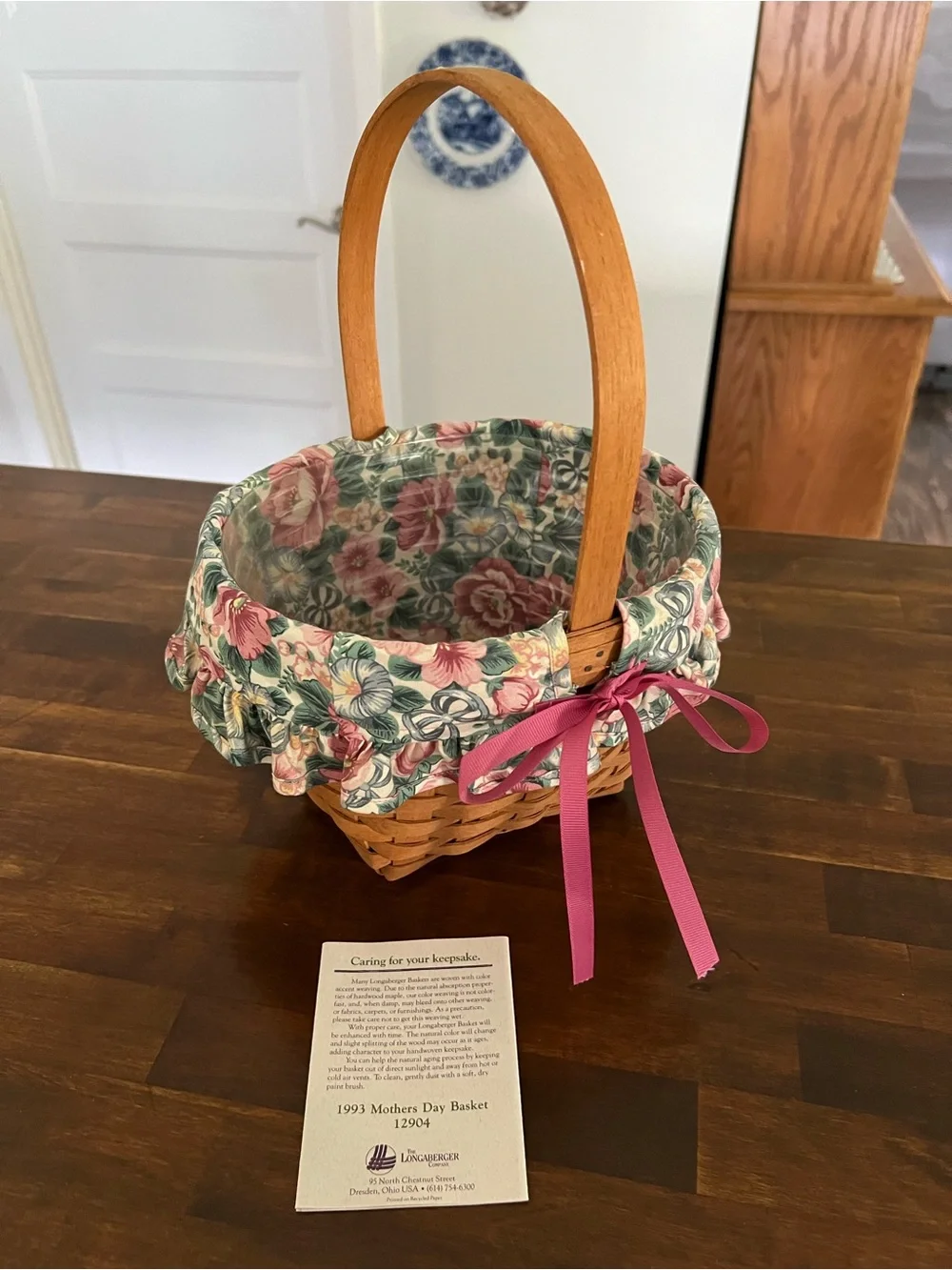 Longaberger 1993 Mother's Day Basket